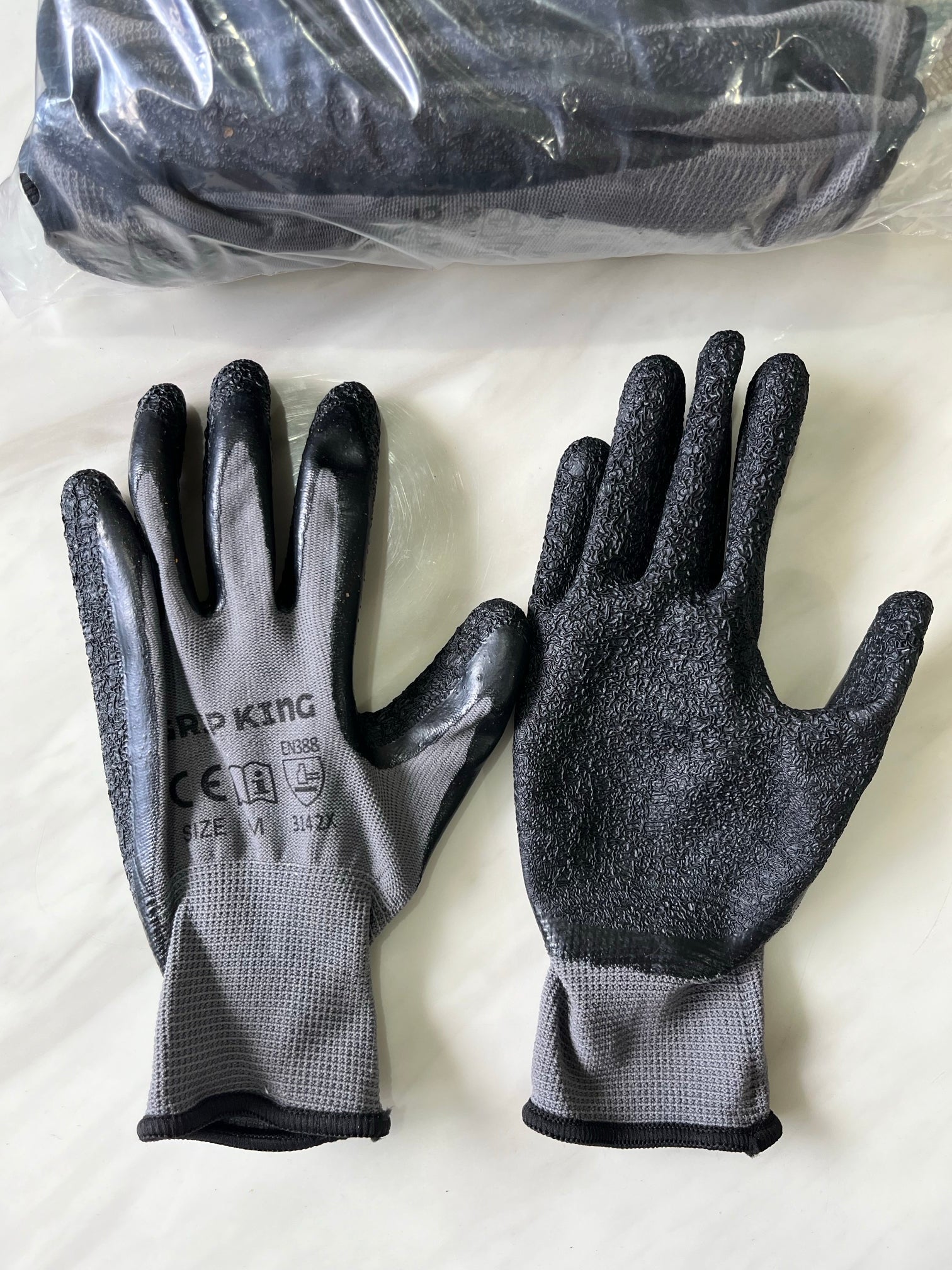 Latex Crinkle Coated Work Gloves-120 Pairs Carton