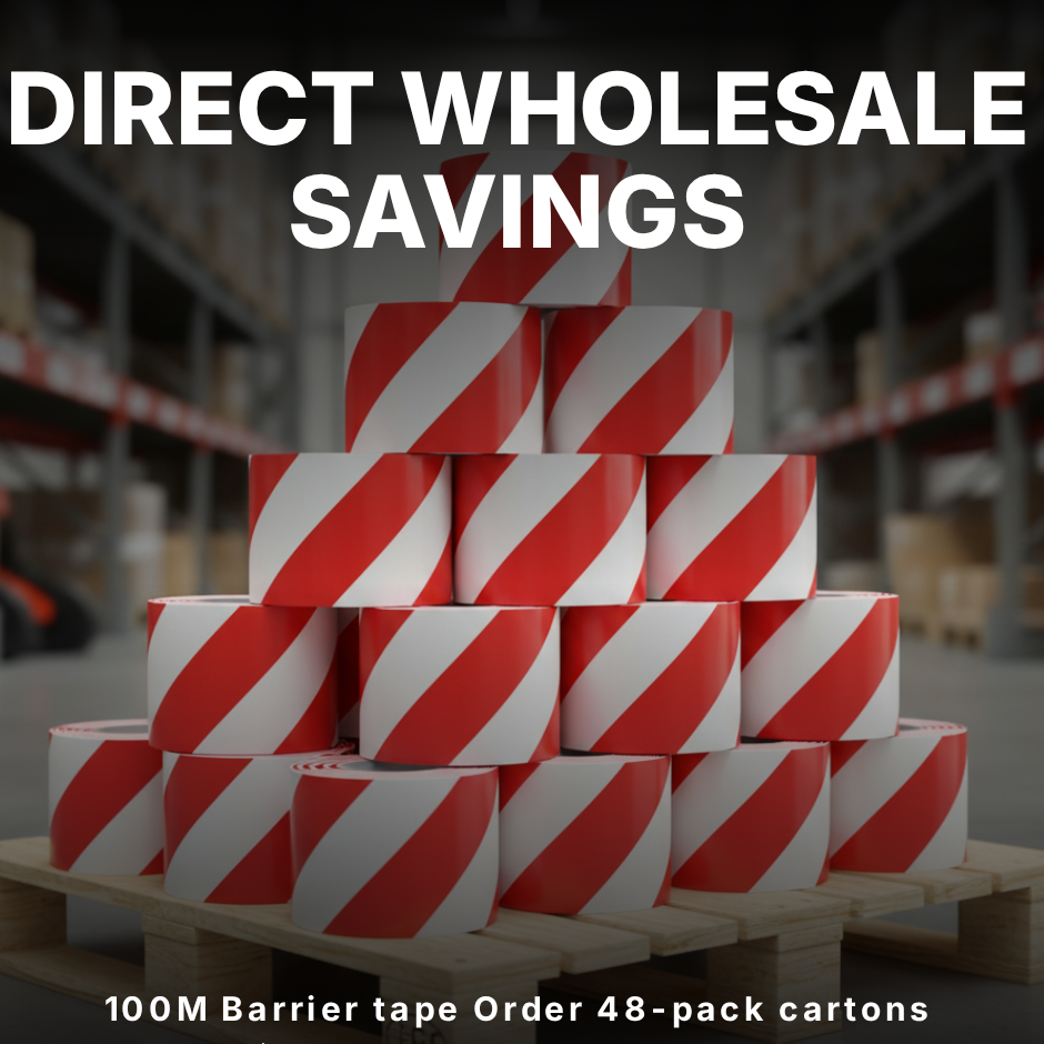 Danger Tape- 75mmx 100m- 48 Rolls Carton