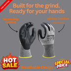 Cut Resistant 5 Work Gloves- 12 pairs