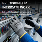 Cut Resistant 5 Work Gloves- 12 pairs