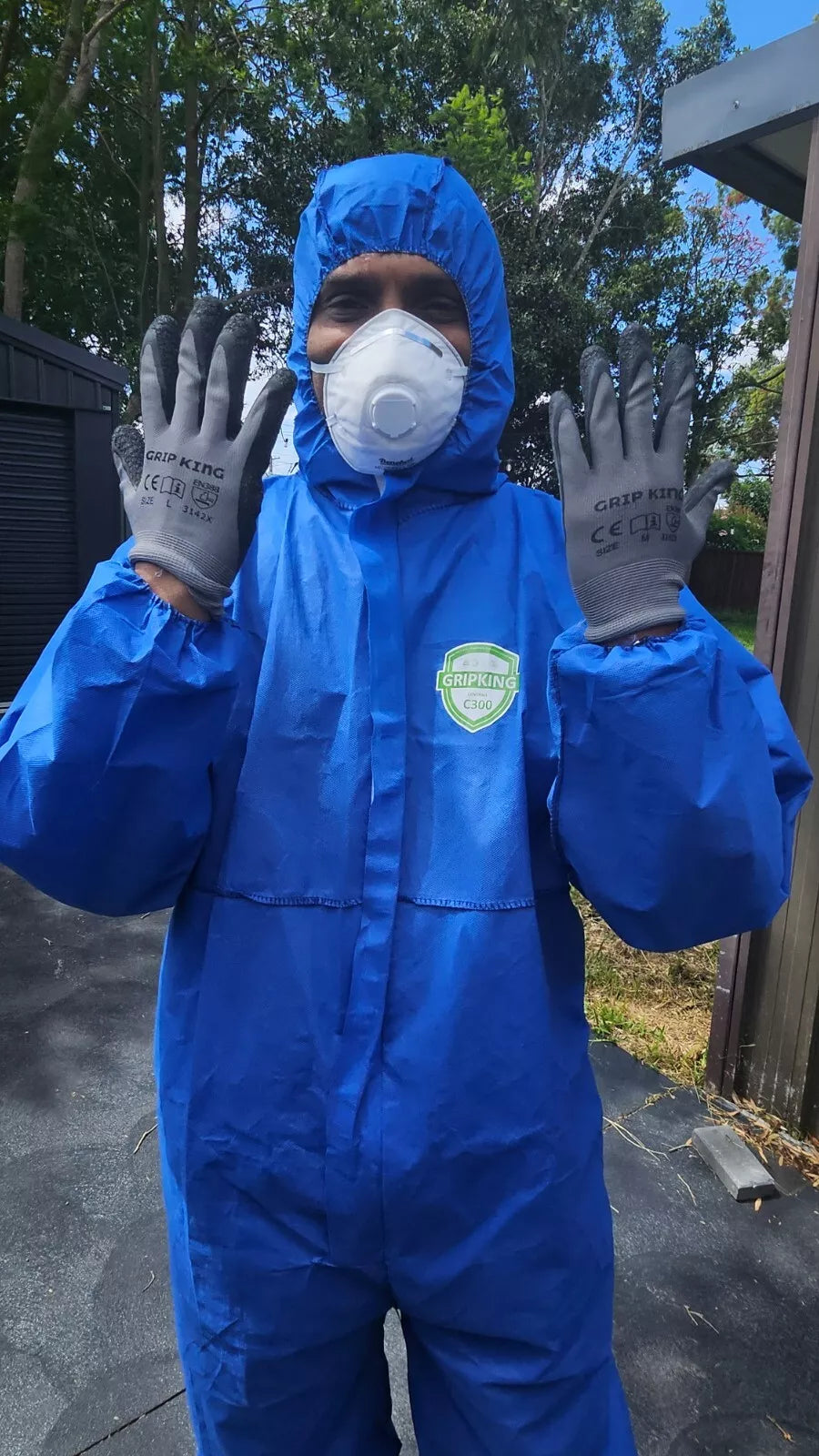 Disposable Coverall Suit Hazmat Asbestos- 10 pcs